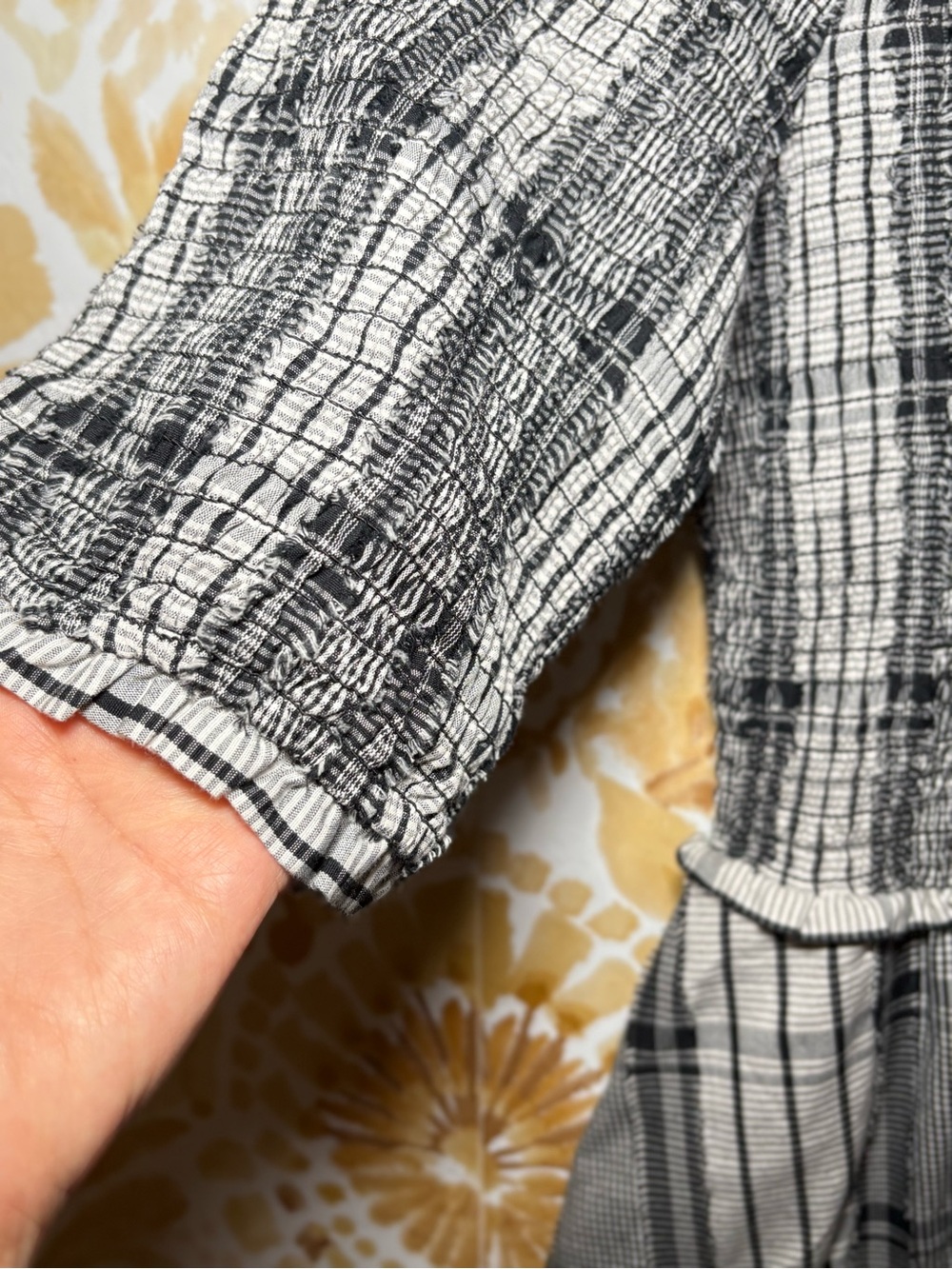 Anthropologie Maeve Plaid Midi Dress | Cottagecore Academia Button Front Dress - Picture 6 of 9